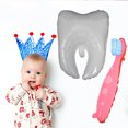 thumbnail image 1 of HEATSHAKING 2Pcs PVC Tooth Balloons For First Tooth Celebrations And Baby Boy Balloon Arch Kits, 1 of 6