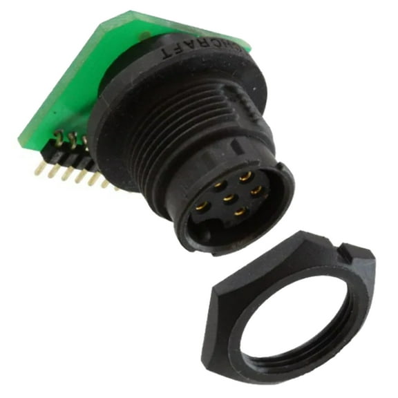 EN3P6FRAPCBN Connector 6 Position Circular Receptacle, Female Sockets Circuit Board, Solder
