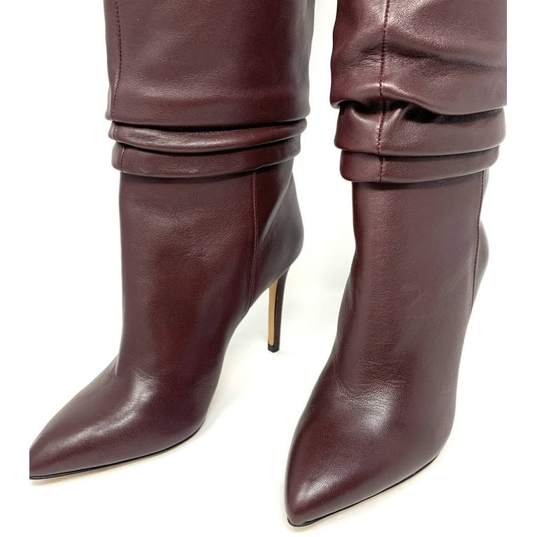Kashiana leather scrunch over the best sale knee boots