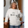 thumbnail image 2 of Im Speaking Sweatshirt Women -GoatDeals Designs, Female Small, 2 of 4