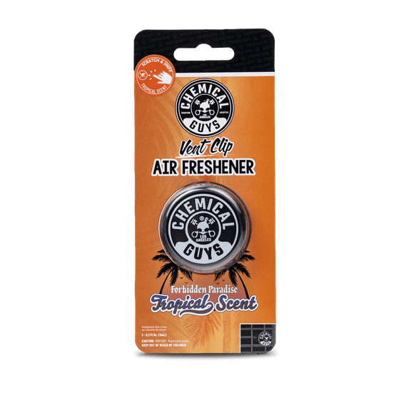 Chemical Guys Tropical Scent Vent Clip Air Freshener, 1 Clip