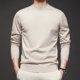 thumbnail image 4 of Suéter de cuello alto medio de lana 4,7 % para hombre, primavera y otoño 2024, jersey de color puro a juego, camisa informal de punto, 4 of 5