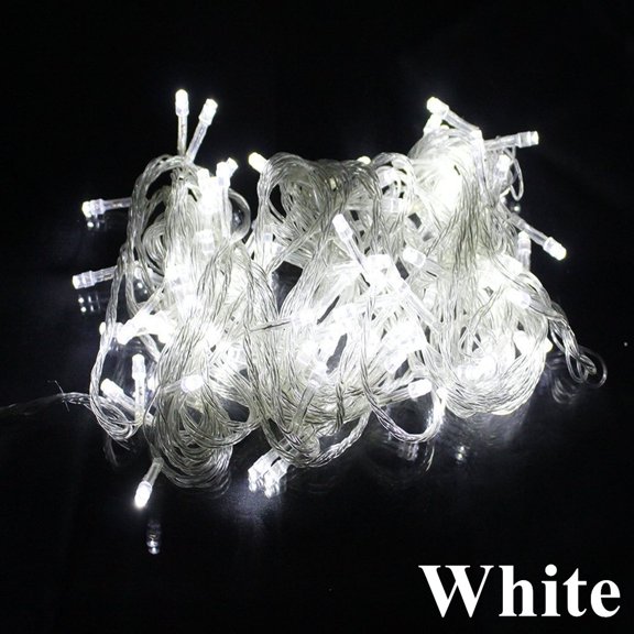 Perfect Holiday 120 LED String Lights w/Connector - White