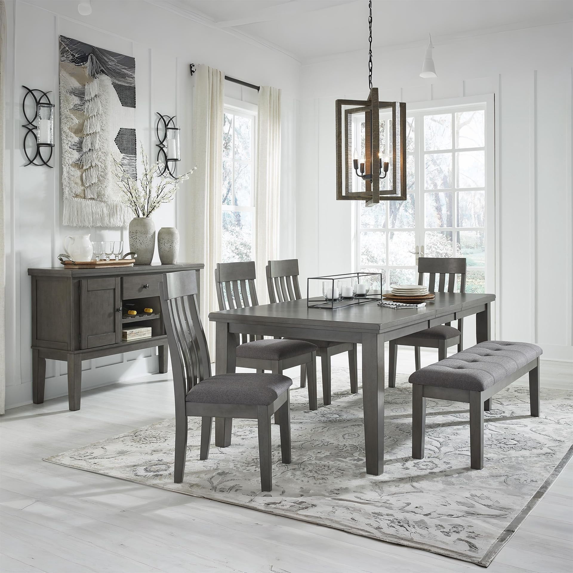 Signature Design by Ashley Hallanden Gray Dining Extension Table