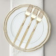 thumbnail image 2 of Efavormart 24 Pack | Gold Glittered Disposable Forks, Plastic Silverware Cutlery for Wedding Catered Events Banquet, 2 of 11