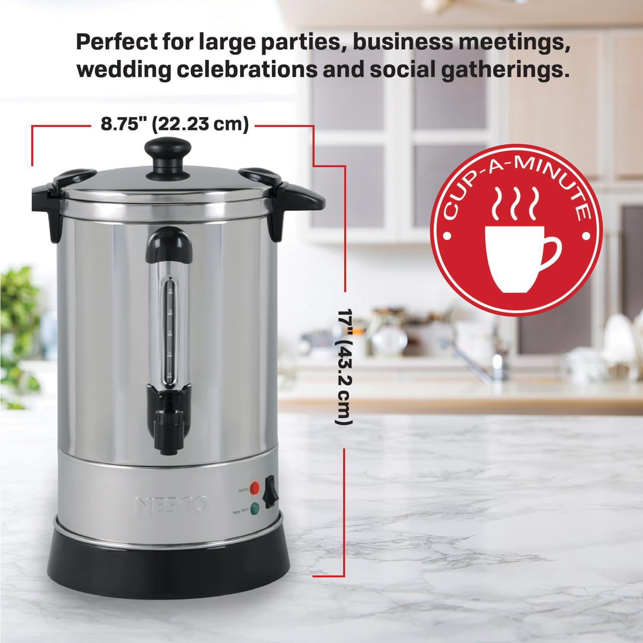 Nesco 30-Cup Stainless Steel Coffee Urn CU30 - JCPenney