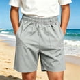 thumbnail image 6 of Jalioing Boys Summer Cargo Shorts Casual Solid Color Elastic Waist Outdoor Sport Shorts Big Boys Loose Athletic Shorts, 6 of 9