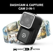 YADA BEON PLUS 1080P Dash Cam Body Cam 2-in-1, Voice Control Enabled, App Compatible for Wireless Video Access, 680mAh Battery, BEON1BK