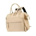 thumbnail image 2 of Viaje de pañales bolso de pañales bolsas para el hombro de gran capacidad con bolsas de múltiples bolsillos múltiples mochilas para el gimnasio al , beige, 2 of 8