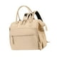 thumbnail image 2 of Bolso de pañales para bebés bolso de pañales, bolso de hombro de gran capacidad múltiples bolsillos para excursiones para excursiones, al aire libre, beige, 2 of 10