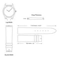 thumbnail image 5 of 26mm Blk Matte Alligator Grain Gld-tone Buckle Watch Band, 5 of 6