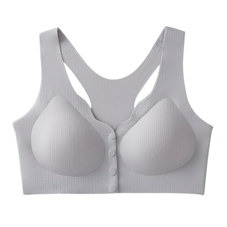 HCURIBAD Wireless Bras Clearance! Sports Bras for Women Women S Sports Bra Bra Womens Tank Tops with Built In Bra Push up Bra Backless Bra Bras for Women Gray L