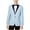 Blue - lightblue, variant on bar III Mens Linen Dinner One Button Blazer Jacket, Blue, 42 Long