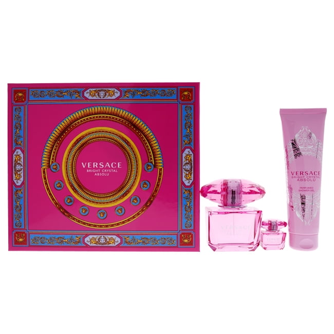 Bright Crystal Absolu by Versace for Women - 3 Pc Gift Set 3oz EDP ...