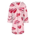 thumbnail image 5 of MEICHEN Plush Robes for Women Casual and Comfortable Long Sleeved Colorful Printed Ladies' Bathrobe Womens Robes, 5 of 5