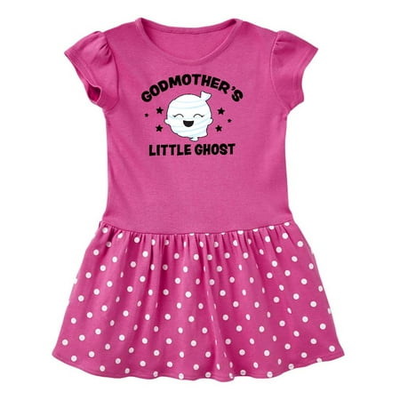 

Inktastic Cute Godmother s Little Ghost with Stars Gift Toddler Girl Dress