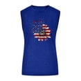 thumbnail image 3 of Gibobby Blusa de mujer Independent Day Blusa básica superior(Azul,G), 3 of 4