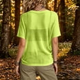 thumbnail image 5 of Admvng Womens Casual Tops Mesh Round Neck Short Sleeve Summer Loose Fit Blouses, 5 of 7