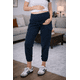 thumbnail image 4 of Jogger para Embarazo Casual Ajustable en algodón Almacenes Mario Color Azul Marino Talla Unitalla, 4 of 5