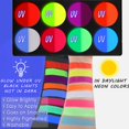 thumbnail image 3 of Paleta de pintura facial y corporal CCBeauty UV Glow 8 Neon con pinceles, 3 of 7