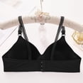 thumbnail image 3 of Stichou Bras for Women Deep V Wireless No Underwire Push Up Bra Seamless Full Coverage Comfortable Bralettes Everyday Bras Black 2XL, 3 of 3