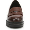 thumbnail image 3 of Naturalizer Women's Lumos Platform Penny Loafer Cappuccino Croco Leather 8.5M, 3 of 6