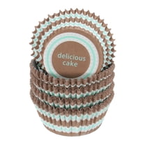Uxcell 100 Count Cupcake Liners Cupcake Cups Standard Size Muffins Liners Papers Baking Cups Wrappers Greaseproof Brown