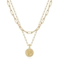 thumbnail image 1 of Collares con Iniciales de Oro para Mujeres Niñas P Jormftte HMHZ848-16, 1 of 5