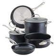 thumbnail image 1 of Juego de utensilios de cocina Anolon X Hybrid, antiadherente, 7 piezas, gris oscuro, 1 of 9