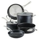 thumbnail image 1 of Juego de utensilios de cocina Anolon X Hybrid, antiadherente, 7 piezas, gris oscuro, 1 of 9