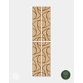 thumbnail image 5 of WVH Oak Whirl Geometric Wood Veneer Acoustic Felt Backing Wall & Ceiling Panels | 4 Pack (Each Tile 47.24" x 11.81) | Decorative Sound-Absorbing Solution for Homes, Offices, and Studios, 5 of 9