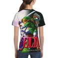 thumbnail image 5 of The Legend Of Zelda Ocarina Of Time Teen T-Shirt Crewneck Short Sleeve Double-Sided Print Summer Tee Shirts Top For Youth Boys Girls Children Large, 5 of 7