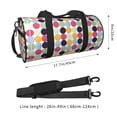 thumbnail image 2 of Balery Polka Dot Bolsa de Gimnasio para Mujeres y Hombres, Bolsa de Viaje Impermeable, Bolsa de Fin de Semana con Compartimento para Zapatos y Bolsillo Húmedo, 2 of 6