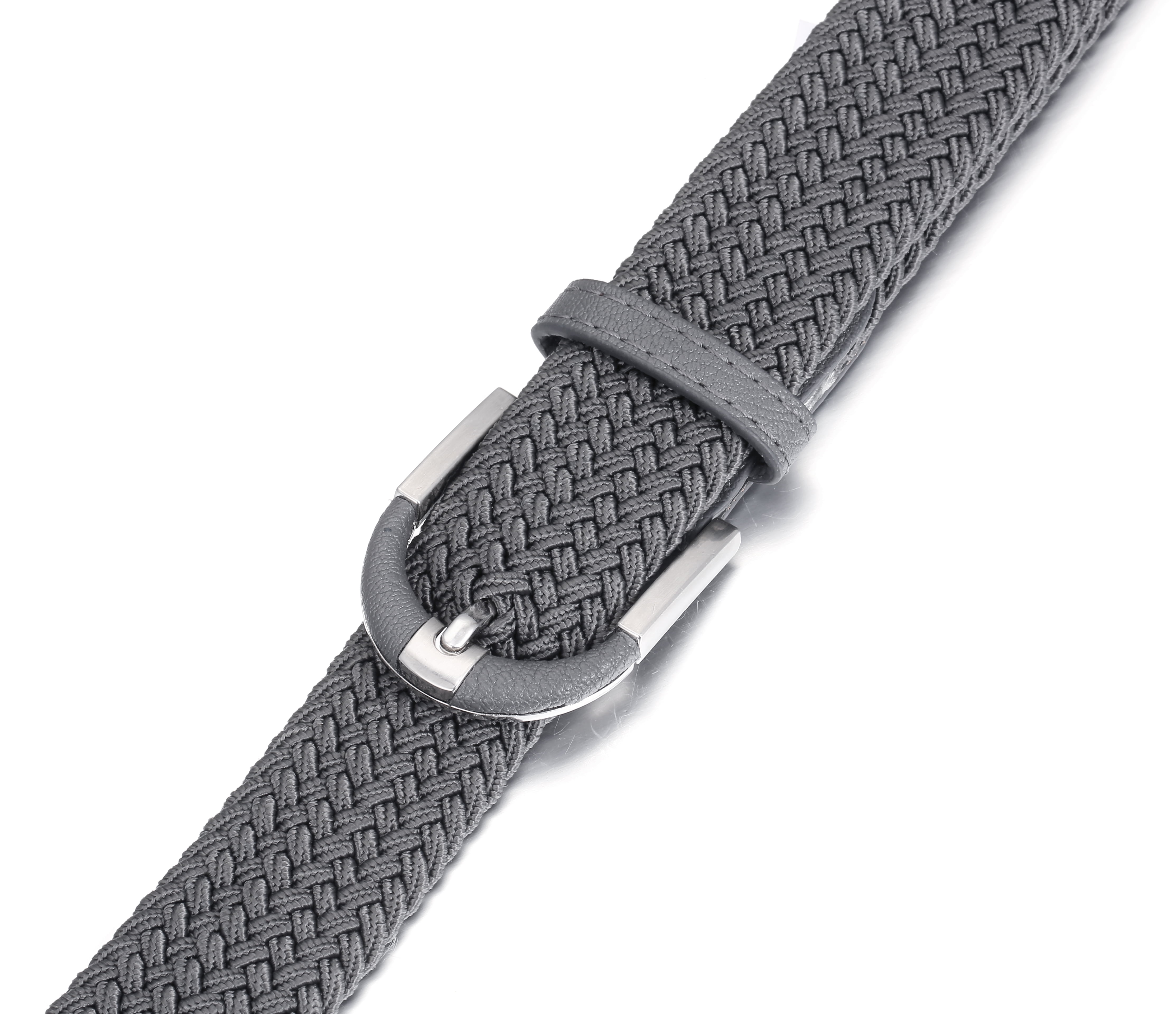 Mio Marino Braided Stretch Belt - Fabric Woven Belt - Casual Weave Elastic Belt for Men and Women