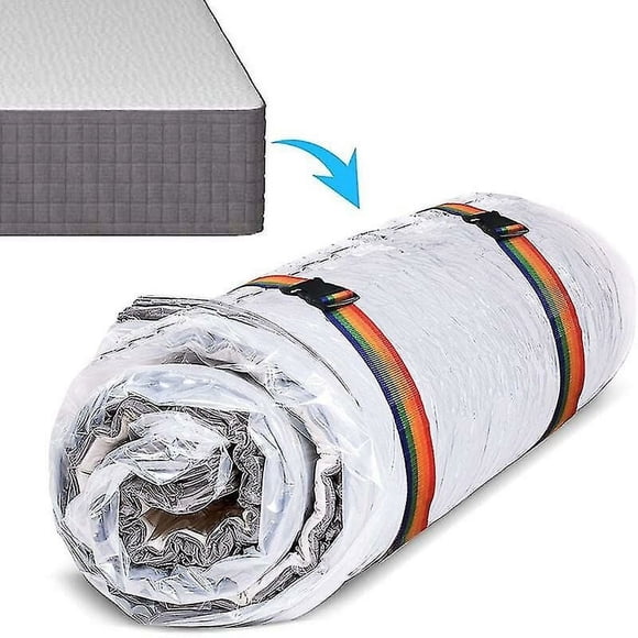 Efficient Foam Mattress Vacuum Bag For Moving, Space Saving Compressed Mattress Storage, Reusable Bag For Queen/Full Size Beds, Easy Transport And Storage (130 X 210 Cm)
