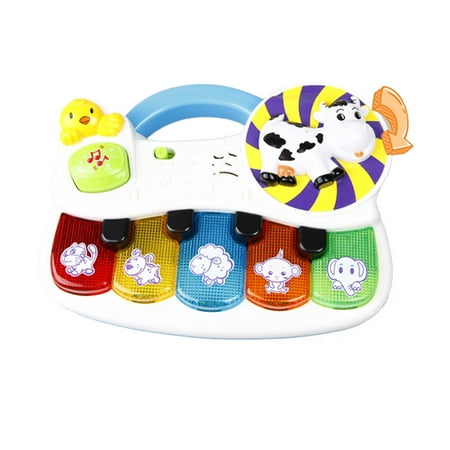 Iuhan Infant Toy Piano With Light Music Animal Piano The Best Gift For