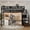 Black, variant on Mirightone Queen Loft Bed with Storage Shelves, Metal Loft Bed with Stairs, Heavy Duty High Loft Bed with Wardrobe for Teens Adults, White