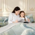 thumbnail image 4 of Erosebridal Cartoon Heron Animals Full Size Comforter Sets,Watercolor Wildlife Bedding Comforter Set,White Beige,Light Gray Reversible,3 Pieces,1 Comforter and 2 Pillowcases, 4 of 7