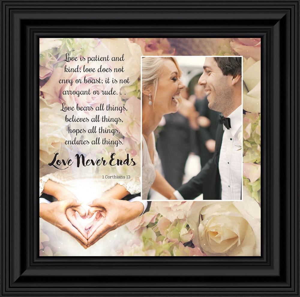 Love Wall Decor For Couples Christian Wall Decor For Wedding Gifts Love Never Fails Wall Decor 1 Corinthians 13 Wall Art Love Is Patient Love Is Kind Wall Art Love Quotes Framed
