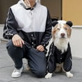 thumbnail image 5 of Warm Dogs Raincoat with Hood, Waterproof Full-Coverage Reflective Rain Jacket Quick-Drying Rain Poncho and Shoes for Small Medium Large Dogs,Panda (Black,XXL), 5 of 9