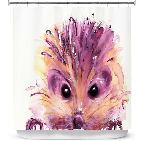 Shower Curtains 70" x 93" from DiaNoche Designs by Dawn Derman - Hedgehog