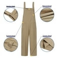 thumbnail image 6 of ZANZEA Women Muslim Square Collar Overalls Long Wide Leg Pants Rompers Jumpsuit, 6 of 10