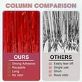 thumbnail image 5 of 3pcs 3.3ft x 6.6ft Red Metallic Tinsel Foil Fringe Curtains Photo Booth Props for Engagement Bridal Shower Bachelorette Baby Shower Bachelorette Holiday Celebration Party Decorations, 5 of 7