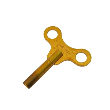Brass Replacement Clock Key For Key Wind Clocks Size 1 / 2.50 mm - Clock Parts