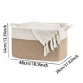 thumbnail image 2 of Xuewenshw Rope Storage Ideal For Bedroom Kitchen Closet Organization Natural Weave Laundry Toy And Household Item Holder Storage Boxes for Sweaters, 2 of 6