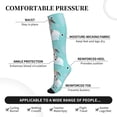 thumbnail image 3 of Lsque Dog In Bathtub Pattern Sport Compression Socks for Men & Women 15-20 mmHg Knee High Nurse Pregnant Running Medical and Travel Athletic, 3 of 6