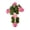 Pink, variant on Artificial Geranium Hanging Plant With Pot Yellow Fake Flowers For Home Decor 1 Piece 16.5 Inches