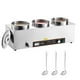 thumbnail image 1 of VEVOR Calentador de sopa comercial con olla de 3 x 6,34 qt y calentador de agua, 1 of 9