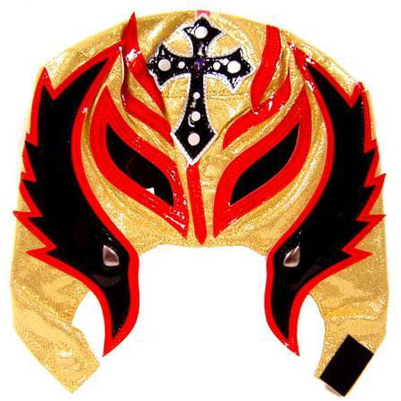WWE Wrestling Rey Mysterio Replica Mask [Youth, Black, Red & Gold]