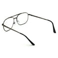 BiFocal Metal Aviator Reading Glasses Spring Hinge Square Large Lens